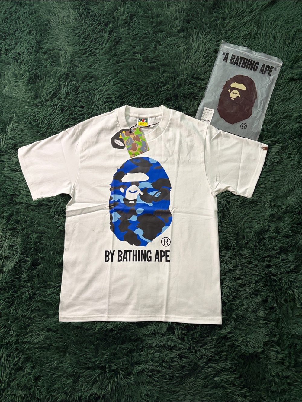 Blue Camo Big Ape Head Bape Tee